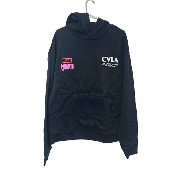 CVLA x Marvel Villains Magneto Hoodie Men's Size L Black Streetwear Casual NEW - Picture 3 of 6